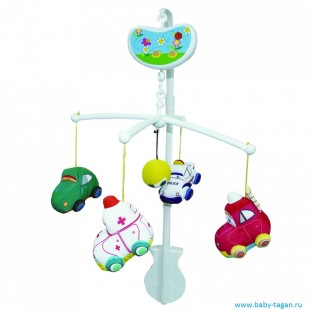BIBA TOYS Музыкальный мобиль ВЕСЕЛЫЕ МАШИНКИ