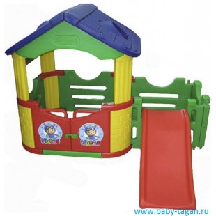 HAPPY BOX Домик игровой с горкой JM-802С