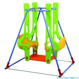 EDU PLAY Качели напольные двухместные МИШКА EDU PLAY Качели напольные двухместные МИШКА