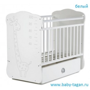 SKV Company Кроватка детская СКВ-4 Жираф с ростомером маятник Артикул 44000