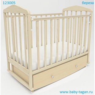 SKV Company Кроватка детская БЕРЁЗКА маятник поперечный Артикул 12300