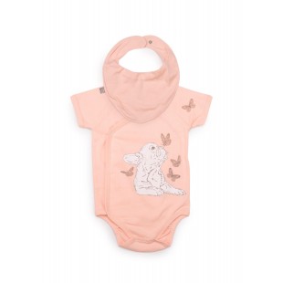 HAPPY BABY Боди с коротким рукавом в наборе с нагрудным фартуком 90024 HAPPY BABY Боди с коротким рукавом в наборе с нагрудным фартуком 90024