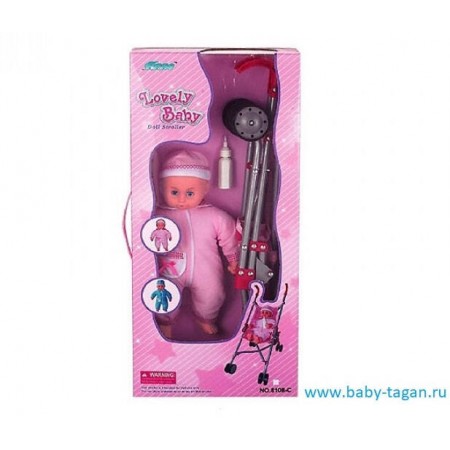 FEI LI TOYS Кукольная коляска с куклой арт. FL8108-C FEI LI TOYS Кукольная коляска с куклой арт. FL8108-C