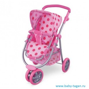FEI LI TOYS Кукольная коляска-трость 3-х колесные FL8180-1