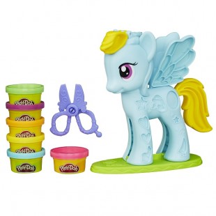 Набор B0011 PLAY-DOH пластилина "Стильный салон Рэйнбоу Дэш" HASBRO