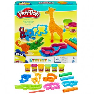 Набор B1168 PLAY-DOH пластилина "Веселое сафари" HASBRO